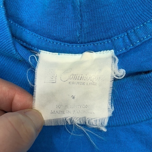 Vintage Commodore Cruise Line Cotton Tshirt Size XL - Picture 3 of 6